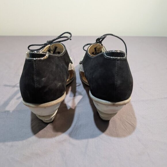 Eject Prophecy Aryn Trail Mark Oxford Pump Black and Metallic Women Size 41 - Picture 5 of 10